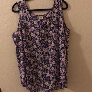 🤑Pretty Blue/Pink/Multicolor Floral Sleeveless Top